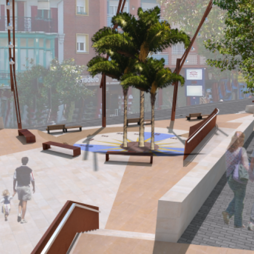 Reurbanización Plaza Baragaña, Candás, Asturias