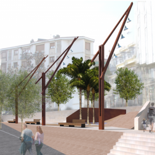 Reurbanización Plaza Baragaña, Candás, Asturias