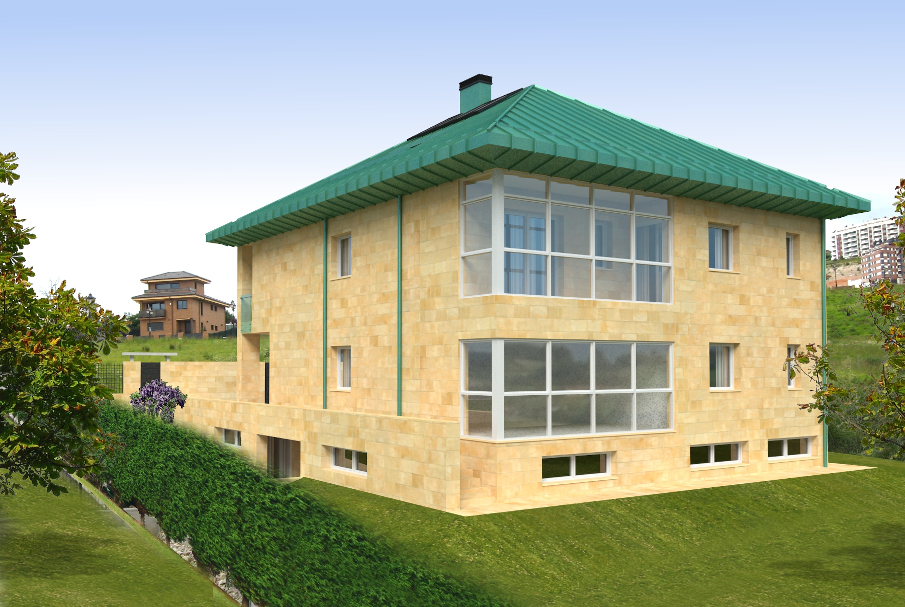Vivienda Unifamiliar en Montecerrao, Oviedo, Asturias